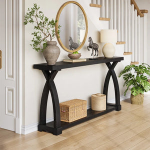 Solid Wood Console Table for Entryway & Living Room  Wooden Bazar