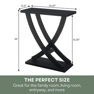 Criss-Cross Console Table  Wooden Bazar