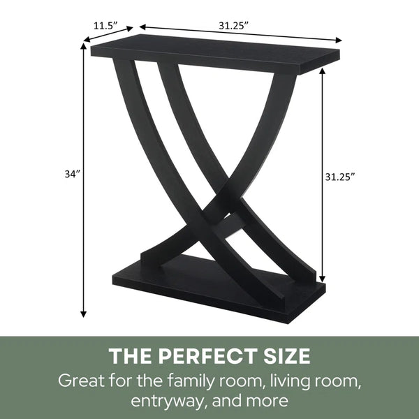 Criss-Cross Console Table  Wooden Bazar