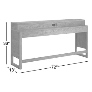Console Bar Table with Built-In  Wooden Bazar