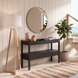 Hibbitts 2-Drawer Console Table  Wooden Bazar