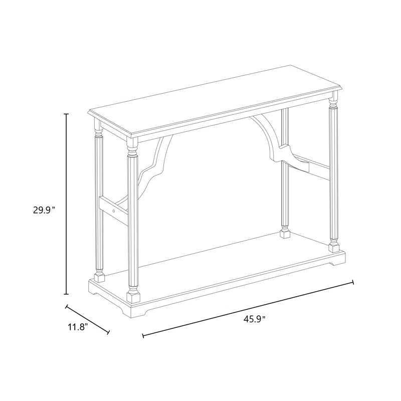 Allanton 45.9'' Solid Wood Console Table  Wooden Bazar
