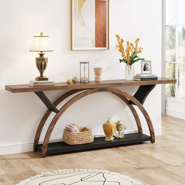 Danu Wood Console Table for Entryway & Living Room  Wooden Bazar
