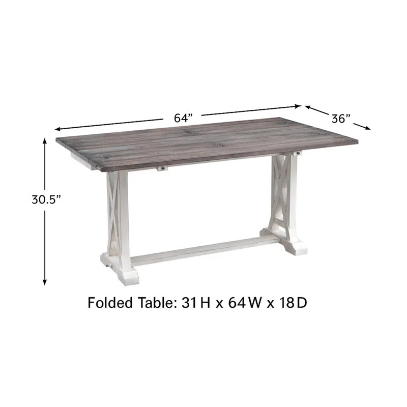 Solid Wood Flip-Top Console & Dining Table  Wooden Bazar