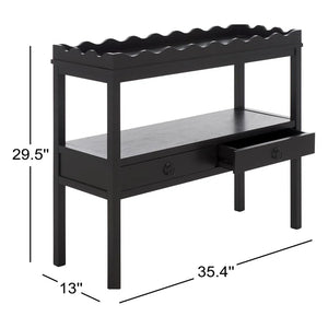 Hibbitts 2-Drawer Console Table  Wooden Bazar