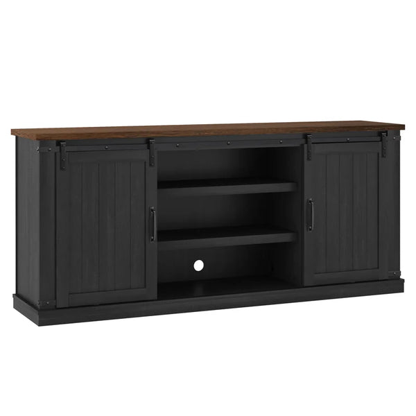 TV Stand & Media Console with Storage  Wooden Bazar