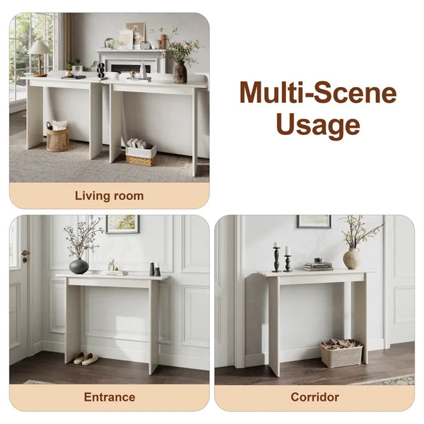 Aastha Slim Entryway Console Table – Modern Hallway Table  Wooden Bazar