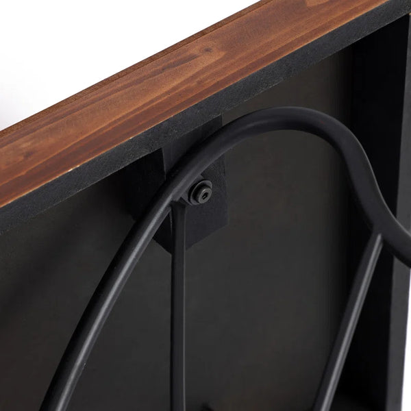 Solid Wood Console Table with Butterfly Iron Base  Wooden Bazar