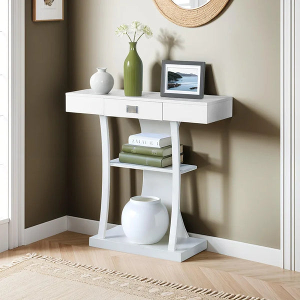 1-Drawer Console Table  Wooden Bazar