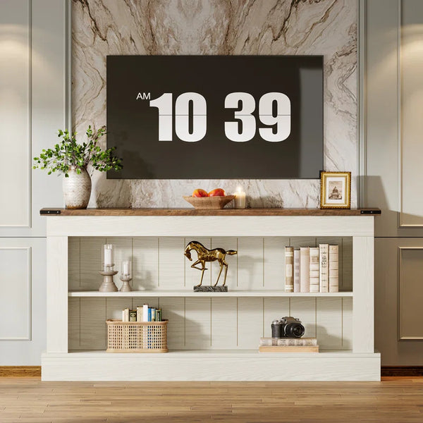 Modern TV Stand for TVs Up to 75", Entertainment Center with Storage Console  Wooden Bazar