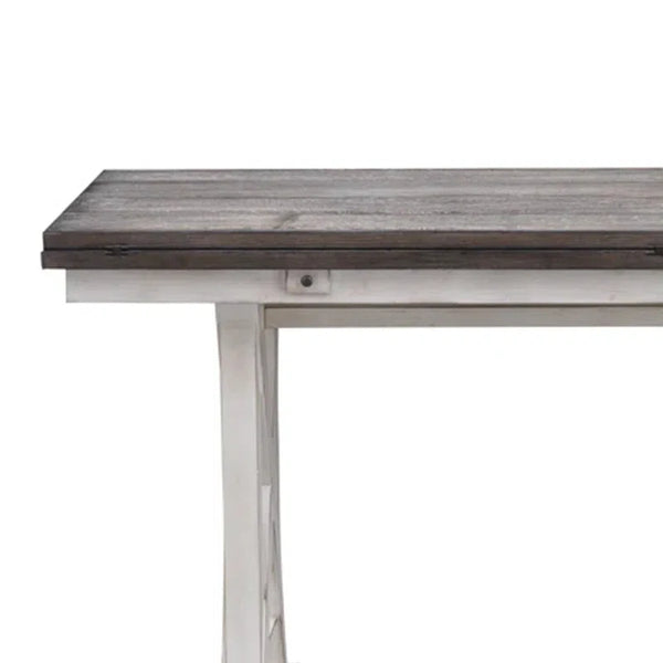 Solid Wood Flip-Top Console & Dining Table  Wooden Bazar