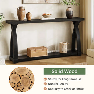 Solid Wood Console Table for Entryway & Living Room  Wooden Bazar