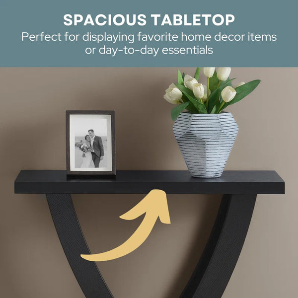 Criss-Cross Console Table  Wooden Bazar