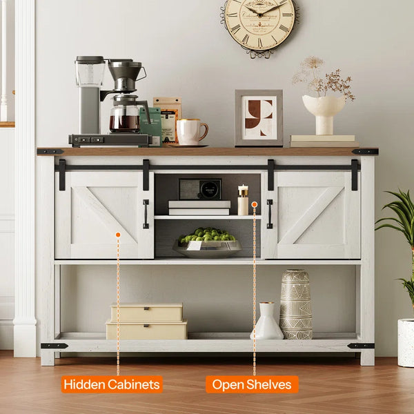 Ordonez 31.9'' H Rectangular Console Table with Shelf  Wooden Bazar