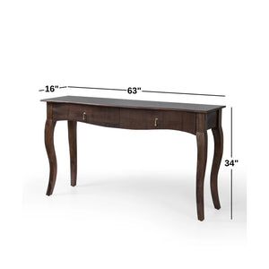 Annalese Console Table  Wooden Bazar