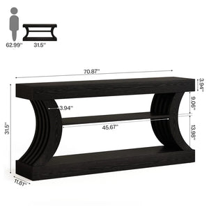 Rustic Farmhouse Console Table for Entryway & Living Room  Wooden Bazar