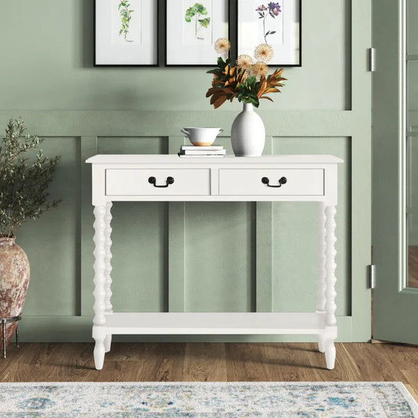 Toulonne 35.5" Console Table  Wooden Bazar