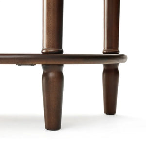 Traditional Small Solid Wood Top Console Table with Drawer & Shelf – Turned Legs  Wooden Bazar
