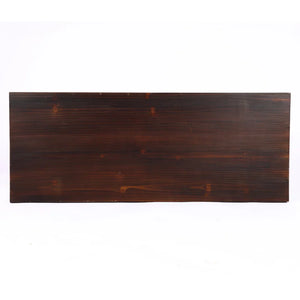 Solid Wood Console Table with Butterfly Iron Base  Wooden Bazar