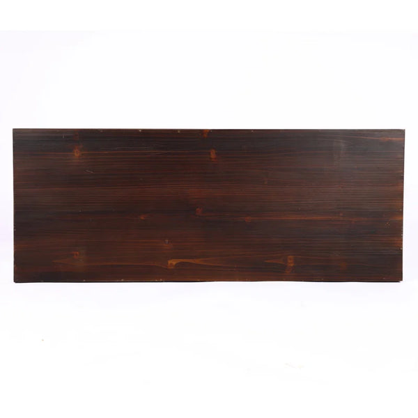 Solid Wood Console Table with Butterfly Iron Base  Wooden Bazar