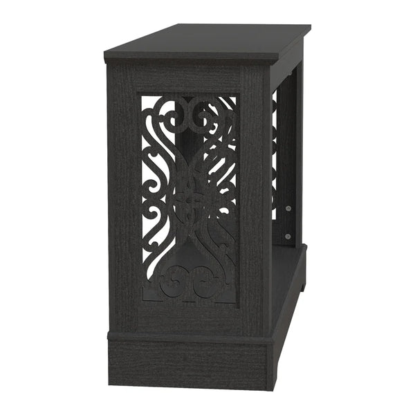 Wood Console Table with Open Shelf  Wooden Bazar