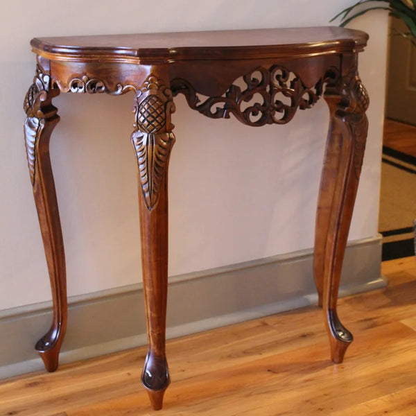 Solid Wood Top Console Table – Entryway & Hallway Table  Wooden Bazar