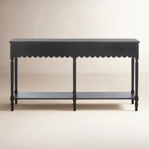 Branden 2-Drawer Console Table  Wooden Bazar
