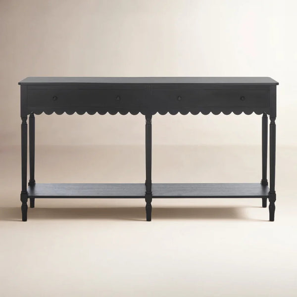Branden 2-Drawer Console Table  Wooden Bazar