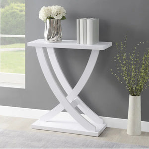 Criss-Cross Console Table  Wooden Bazar