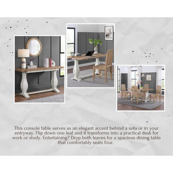 Sarcoline Solid Wood Flip-Top Sofa Console Table  Wooden Bazar