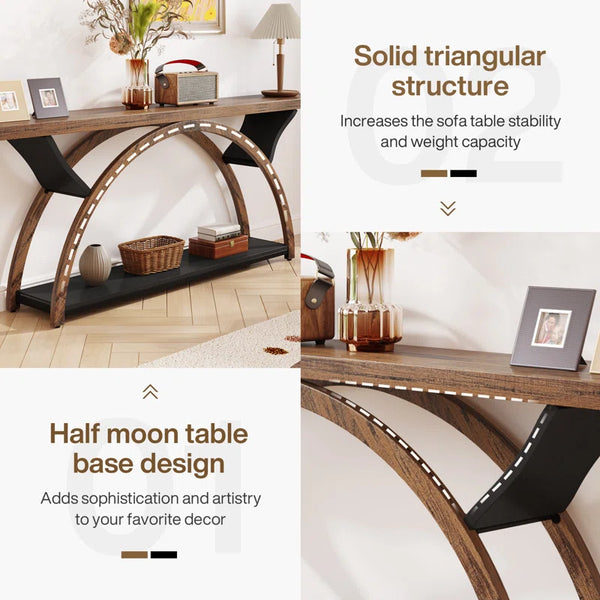 Danu Wood Console Table for Entryway & Living Room  Wooden Bazar