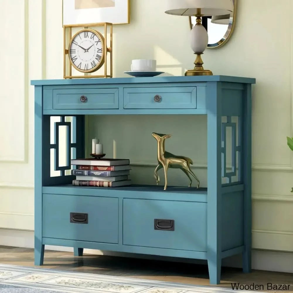 Accent End Table For Living Room - Console Table