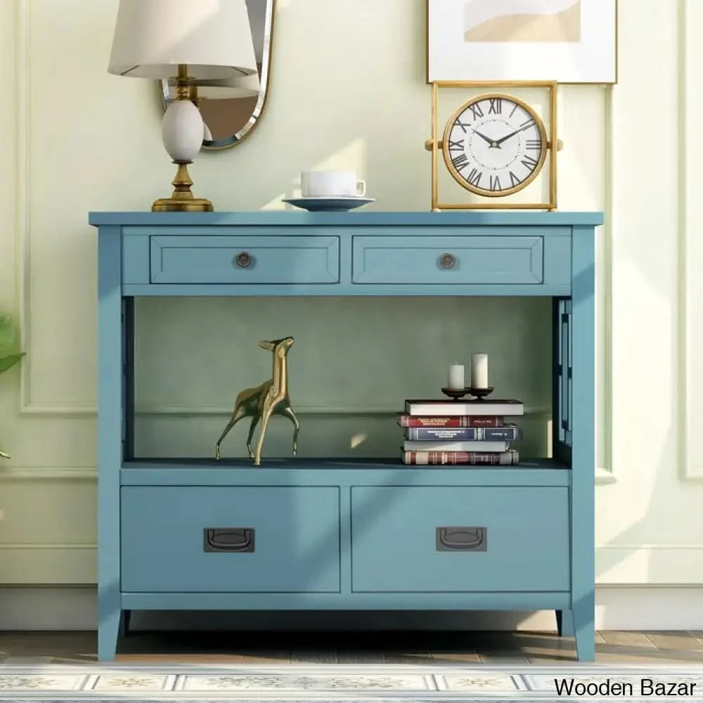 Accent End Table For Living Room - Console Table