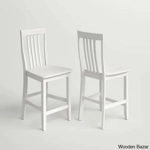 Diamondbacky Swivel Solid Wood Counter And Bar Stool (Set Of 2)
