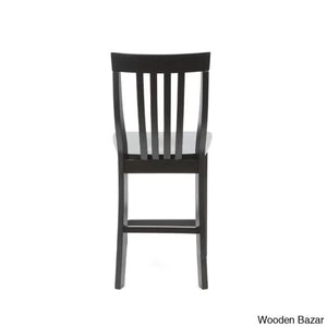 Diamondbacky Swivel Solid Wood Counter And Bar Stool (Set Of 2)