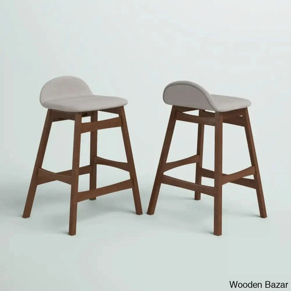 Didmartone Swivel Counter And Bar Stool (Set Of 2) Light Tan / (24’’ Seat Height)