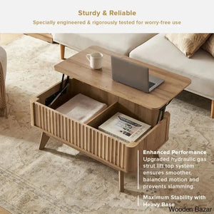 Dorcus Modern Coffee Table And Center Table - Wooden Bazar