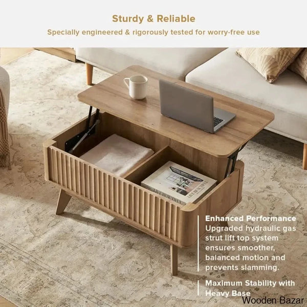 Dorcus Modern Coffee Table And Center Table - Wooden Bazar