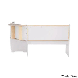 Dragon 5 Seater Corner Pine Breakfast Nook With Hidden Storage