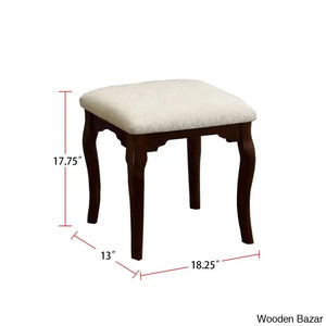 Drake Vanity Dressing Table With Mirror And Stool