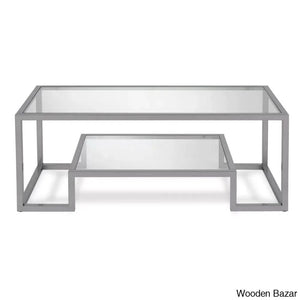 Dren Glass Top Coffee And Center Table