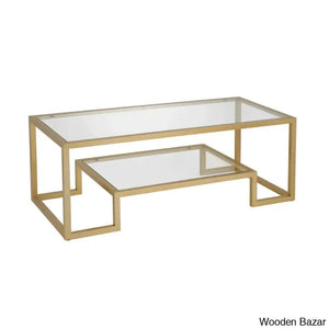 Dren Glass Top Coffee And Center Table