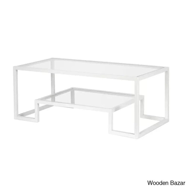 Dren Glass Top Coffee And Center Table