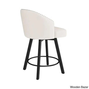 Drisha Swivel 25.98’’ Counter And Bar Stool (Set Of 3)