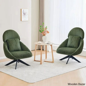 Drony Best Swivel Accent Chair With Pillow Comfy Lounge