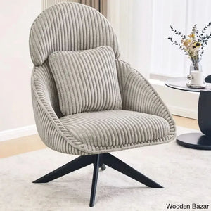 Drony Best Swivel Accent Chair With Pillow Comfy Lounge