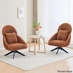 Drony Best Swivel Accent Chair With Pillow Comfy Lounge