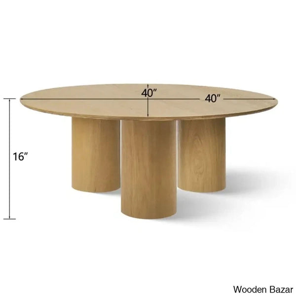Drum Architectural Design 3 Legs Round Coffee And Center Table
