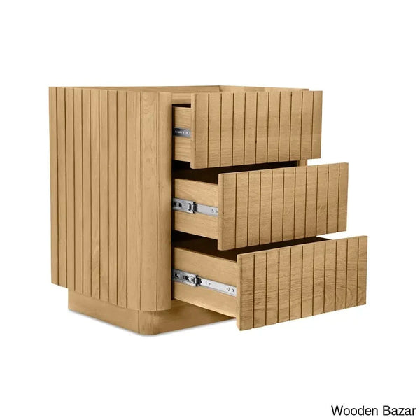 Dunley Beautifully Crafted 3-Drawer Chest Modern Storage Solution With Timeless Design