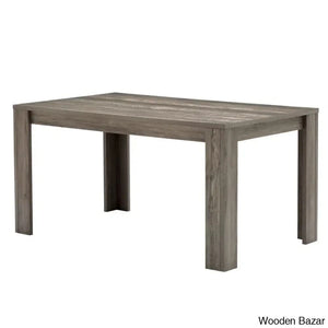 Dunstan Stylish 4 Seater Dining Table Set - Wooden Bazar
